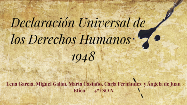 RECONOCIMIENTO DE LA EDUCACIÓN COMO DERECHO HUMANO