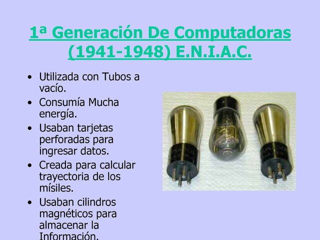 Primera Generacion 1941 a 1956