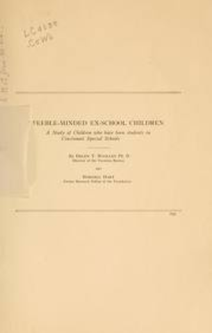 School for the "feeble-minded"