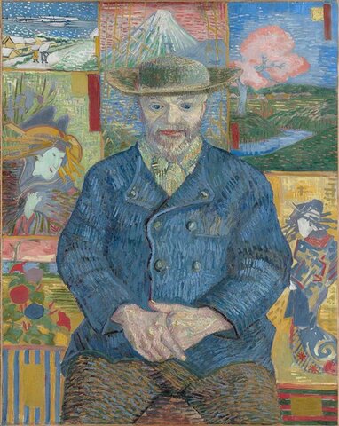 Vincent Van Gogh, Père Tanguy, 1887-88, oil on canvas. Rodin Museum, Paris