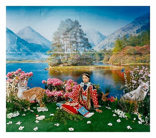 Wendy Red Star, Spring, from the “Four Seasons” series, 2006, inkjet print. Met, NYC