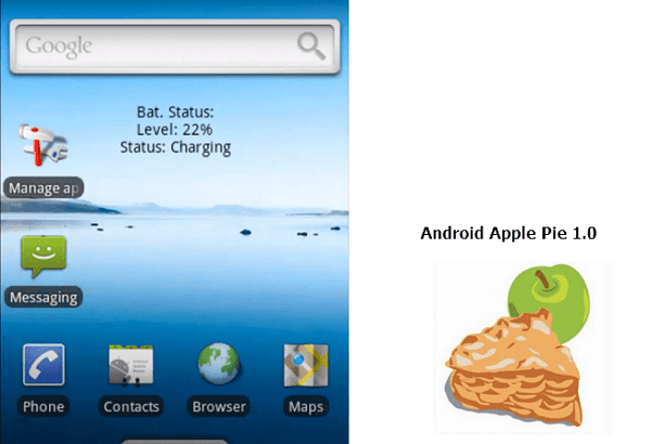 Android 1.0 Apple Pie