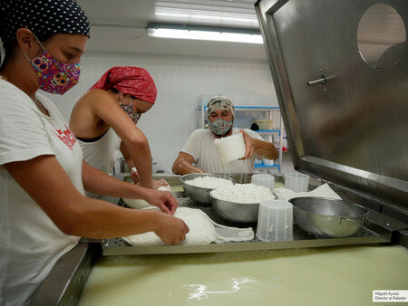 Trabajador de una queseria