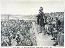 Lincoln gives his Gettysburg Address