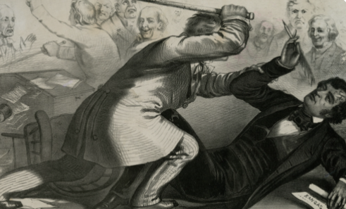 The Caning Of Senator Charles Sumner 1856