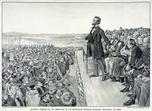 Lincoln gives his Gettysburg Address