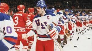 U.S defeat Soviet Union in lce hockey it was micreal on ice