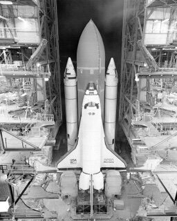 Space shuttle Discovery maiden flight