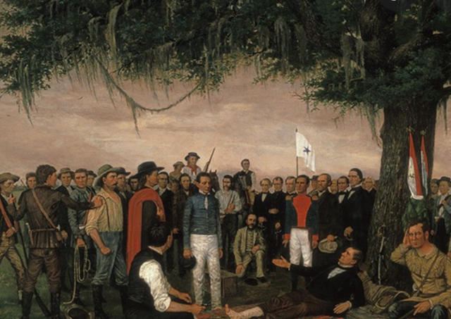 Santa Anna executing