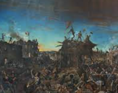 Texas army attacking