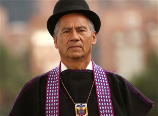 Lorenzo Muelas (uno de los indígenas más reconocidos históricamente en el Movimiento indígena del Cauca)