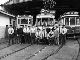 Inauguración de una Línea de tranvia.