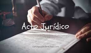 Actos jurídicos