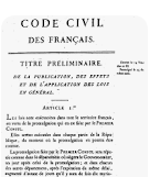 Institución del Código Civil francés