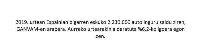 2019ko bigarren eskuko autoen salmenta