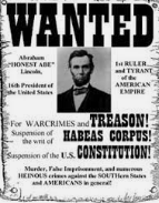 Lincoln suspends habeas corpus