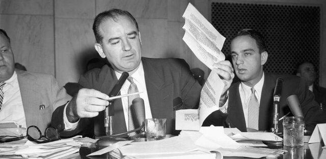 Caza de brujas por el senador Mc Carthy en EEUU