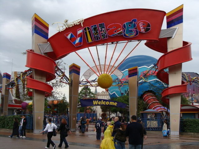 I went to disney village