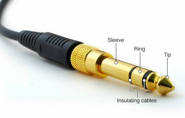 The 6.35mm headphone jack
