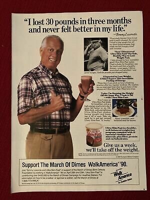 Artifact 2 advertisement from SlimFast of Los Angeles Dodgers coach Tommy Lasorda