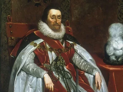 King James I pushes divine right of kings