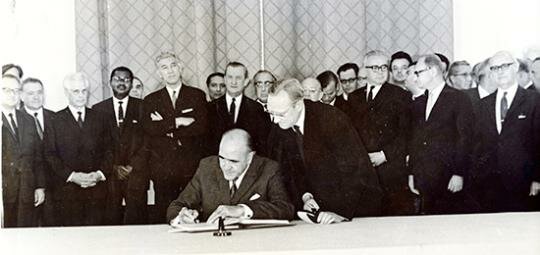 The Nuclear Non-Proliferation Treaty opened for signing