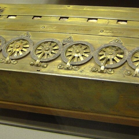 1642 Calculadora de Blaise Pascal.