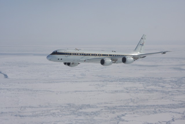 The DC-8 makes its maiden flight