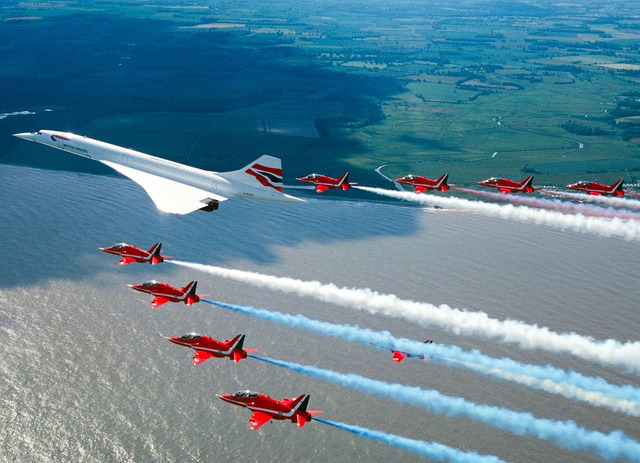 The Concorde's first flight takes place