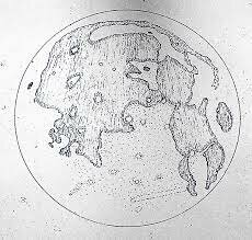 The First Drawing of the Moon