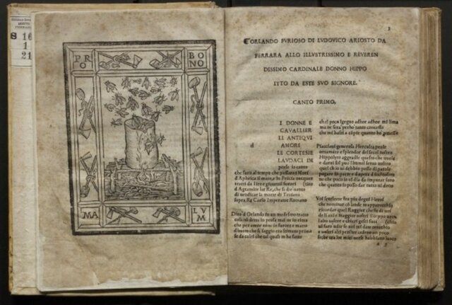 Prima edizione dell'Orlando furioso