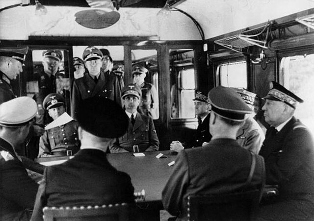Signature de l'Armistice de la France avec l'Allemagne