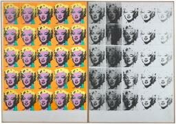 Andy Warhol, Marilyn Diptych, 1963, silkscreen on canvas. Tate Modern, London