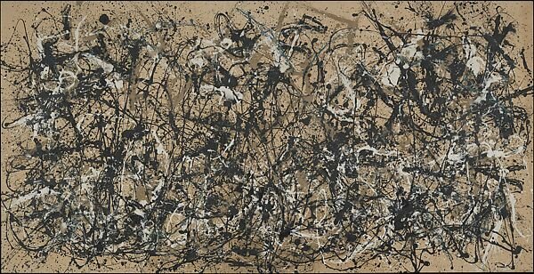 Jackson Pollock, Autumn Rhythm (Number 30), 1940, enamel on canvas. Met, NYC