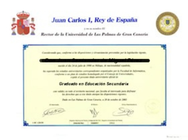 Obtengo mi titulo de la ESO