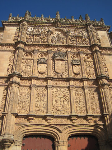 Fachada Plateresca de la universidad de Salamanca