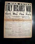 Italy enters the war