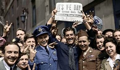 Victory in Europe day.