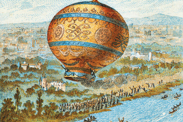 Hermanos Montgolfier, Primer Vuelo Tripulado