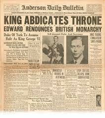 King of England Abdicates