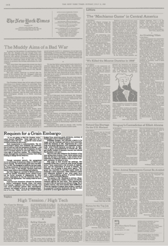 Soviet Grain Embargo Lifted