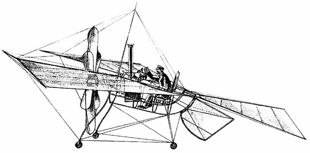 Felix Du Temple de la Croix; Primer Vuelo Propulsado