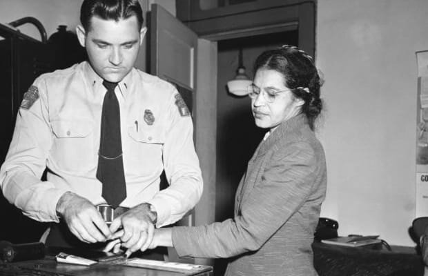Rosa Parks' arrested