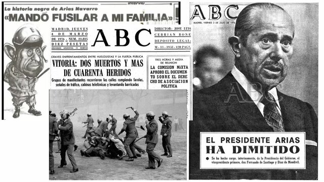 Cese de Arias Navarro como presidente del gobierno