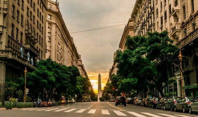 Inauguración Av. de Mayo