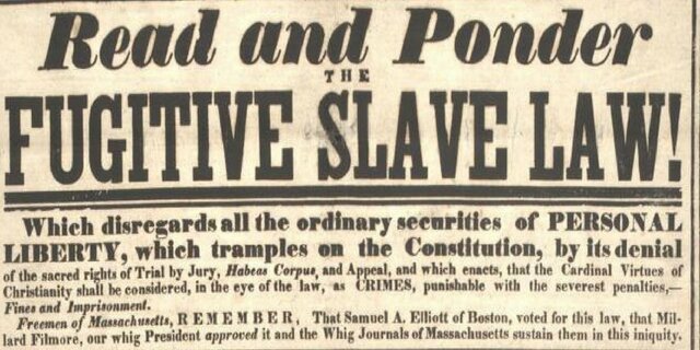 Fugitive slave act