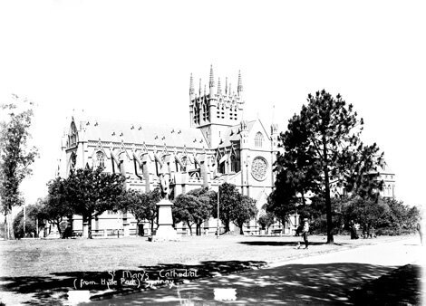 Cathedral destroyed by fire