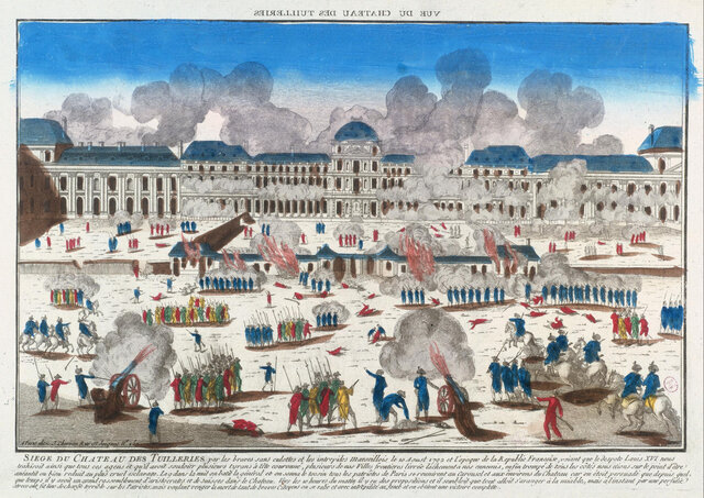 The attack on the tuileries