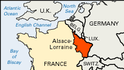 France loses Alsace-Lorraine