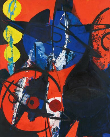 Blaufeuer - Ernst Wilhelm Nay (1964)